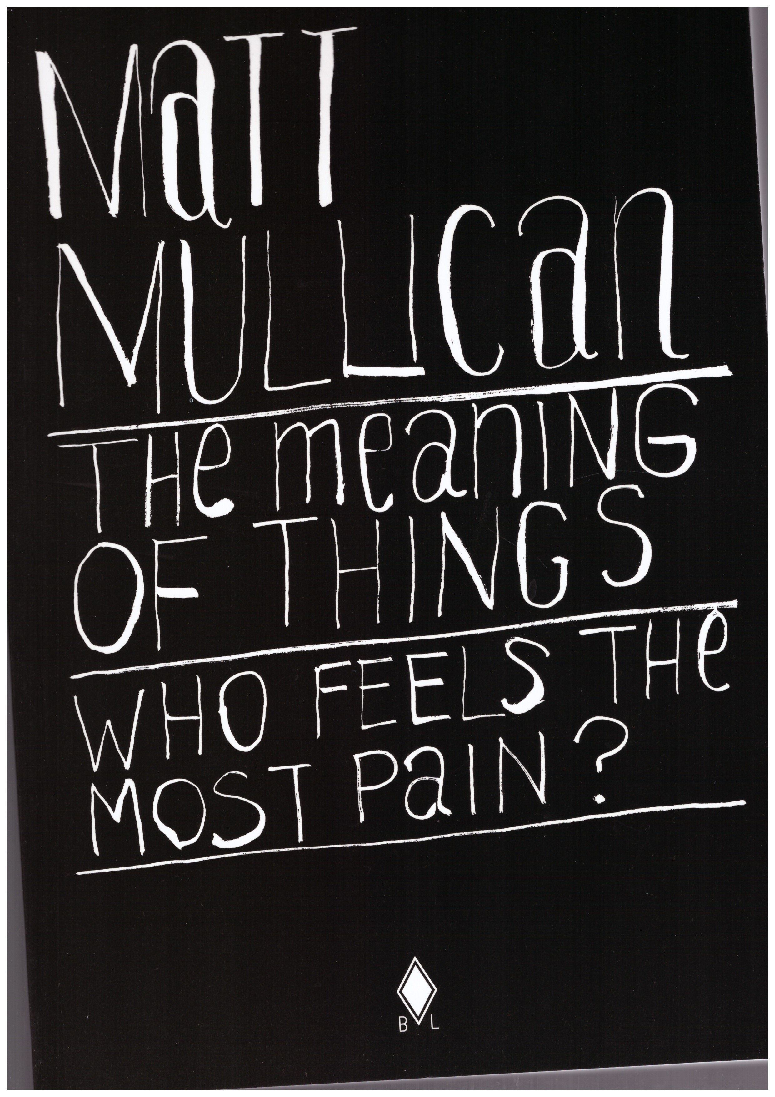 MULLICAN, Matt - The Meaning of Things (who feels the most pain?)